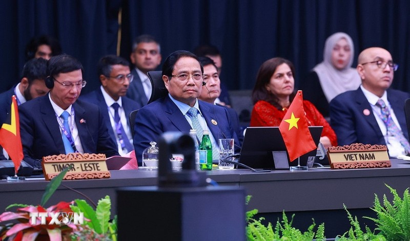 Thủ tướng Phạm Minh Chính tham dự Hội nghị Cấp cao ASEAN-Ấn Độ lần thứ 22. Ảnh: TTXVN. Anh 1.jpg