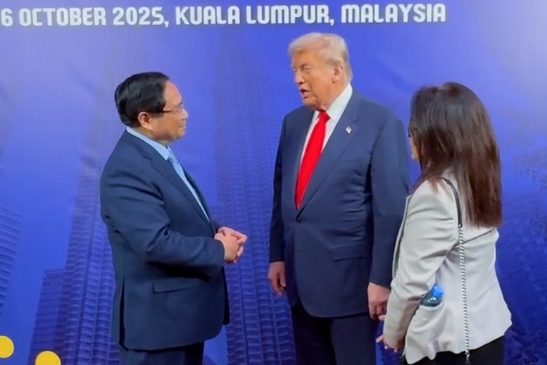 Tổng thống Donald Trump phản hồi tích cực và ghi nhận đề nghị công nhận Việt Nam là nền kinh tế thị trường, đưa Việt Nam ra khỏi danh sách xuất khẩu chiến lược D1, D3. Ảnh: VGP. Anh 1.jpg