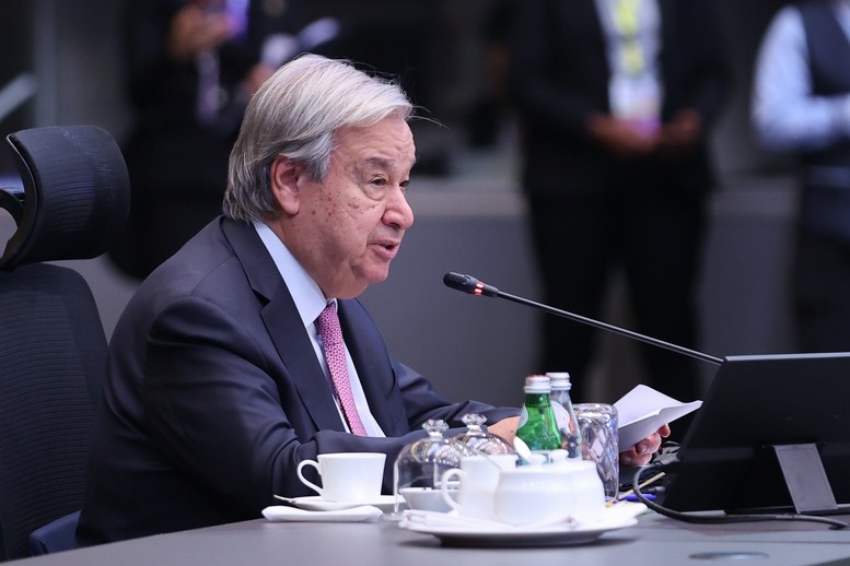 Tổng Thư ký Liên Hợp quốc António Guterres phát biểu tại Hội nghị. Ảnh: VGP. Anh 1.jpg