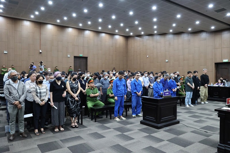 Các bị cáo tại phiên xử. Ảnh: Vũ Phương. Anh 1.jpeg