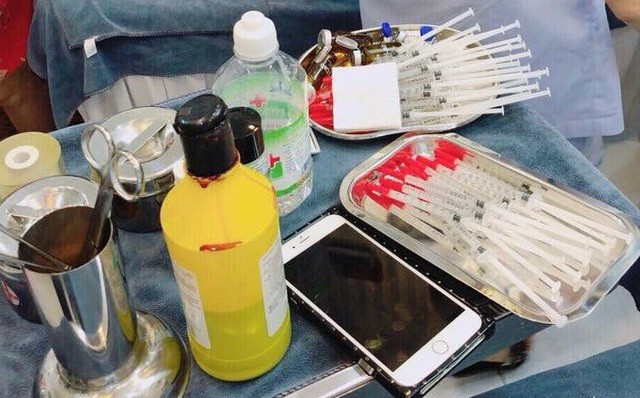 Thiết bị y tế tại một cơ sở thẩm mỹ. Ảnh: Internet Thiết bị y tế tại một cơ sở thẩm mỹ. Ảnh: Internet