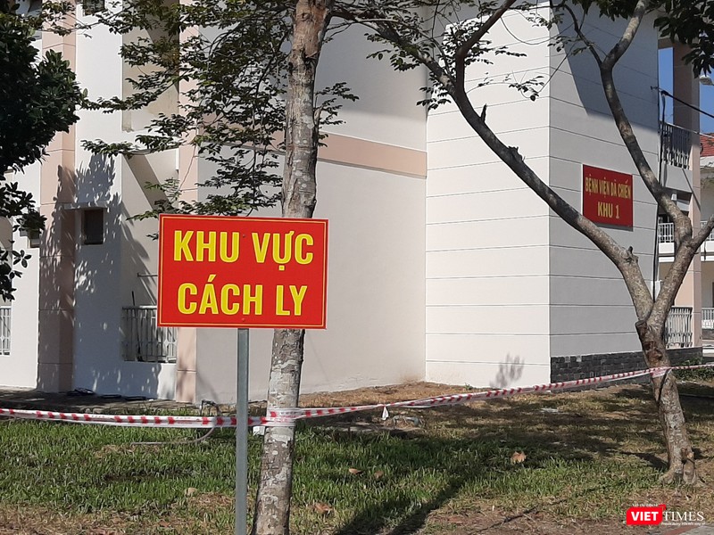 Khu vực cách ly BV Dã chiến. Ảnh: NT Khu vực cách ly BV Dã chiến. Ảnh: NT