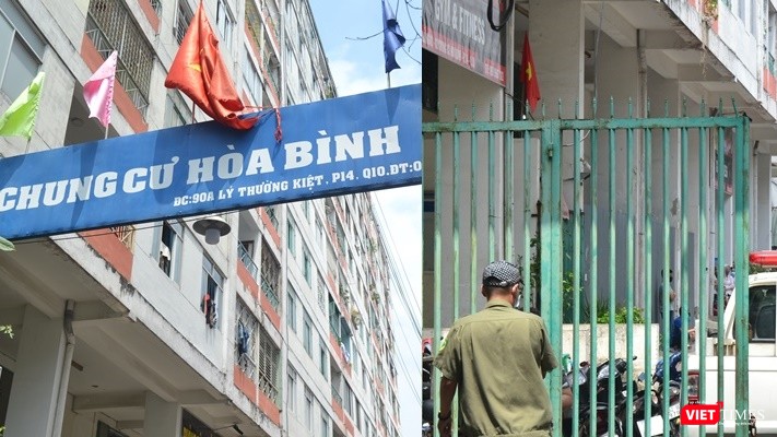 Việt Nam tiếp tục có 4 ca nhiễm COVID-19, trong đó có 1 công dân trên chuyến bay QR970 ảnh 3 Cận cảnh chung cư Hòa Bình phong tỏa nghiêm ngặt, nơi bệnh nhân số 48 sinh sống