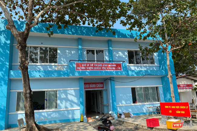 Khu hành chính tại Cơ sở 2 của BV điều trị COVID-19. Ảnh: SYT