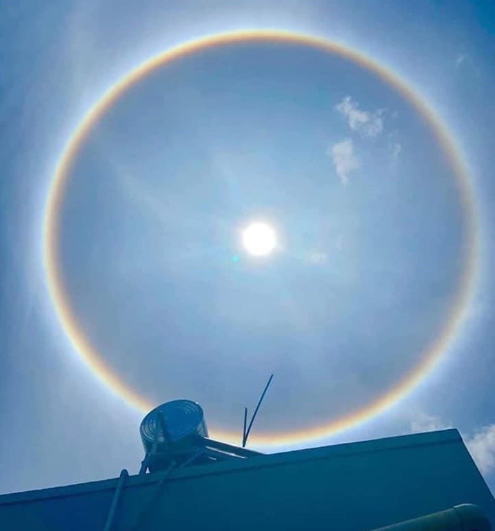 Quầng hào quang ở Bình Dương: Ảnh: Ineternet Quầng hào quang ở Bình Dương: Ảnh: Ineternet