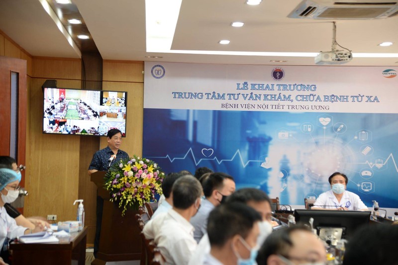 PGS.TS Lương Ngọc Khuê phát biểu tại buổi lễ. Ảnh: BVCC PGS.TS Lương Ngọc Khuê phát biểu tại buổi lễ. Ảnh: BVCC