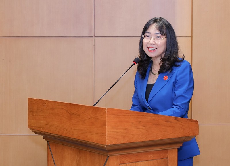Bà Lê Mai Lan - Phó Chủ tịch Tập đoàn Vingroup kiêm Chủ tịch trường Đại học VinUni phát biểu tại buổi lễ Bà Lê Mai Lan - Phó Chủ tịch Tập đoàn Vingroup kiêm Chủ tịch trường Đại học VinUni phát biểu tại buổi lễ.jpeg