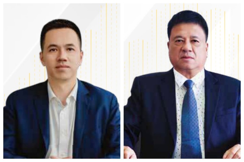 Tổng giám đốc Trần Lâm (trái) và Chủ tịch City Auto Trần Ngọc Dân (Ảnh: CTF). Bo - con City Group.jpg