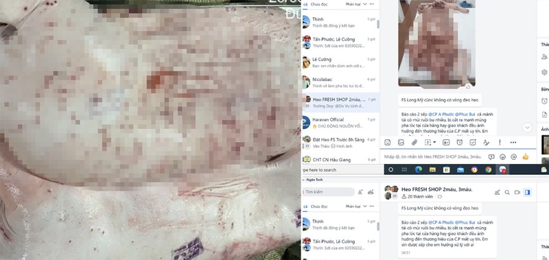 Bài viết 'tố' trên mạng xã hội có tốc độ lan truyền chóng mặt. Ảnh chụp màn hình 30-5 thit-heo-64692.jpg