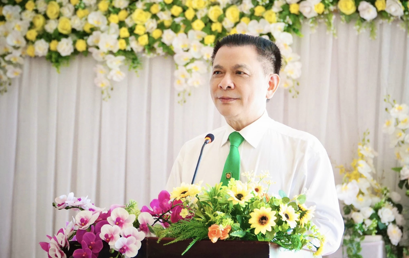 Ông Hồ Huy, Chủ tịch Tập đoàn Mai Linh, tại một sự kiện. Ảnh: Mai Linh Ảnh màn hình 2025-08-14 lúc 08.46.39.png
