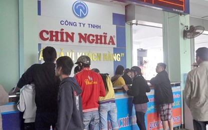 Công ty Chín Nghĩa xin tăng giá vé tuyến Hà Nội - Quảng Ngãi tới 60%.  