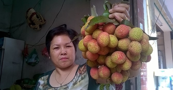 Vải thiều đầu mùa “hét” giá 90.000 đồng/kg