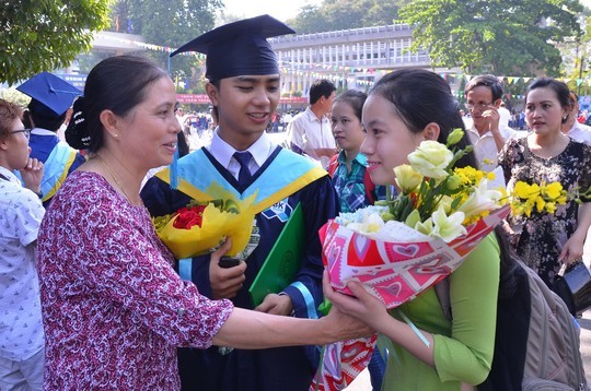 Sinh viên Trường ĐH Bách khoa, ĐHQG TP HCM trong ngày tốt nghiệp