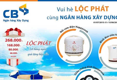 Ngân hàng Xây dựng hoạt động trở lại với nhận diện thương hiệu mới và các chương trình quà tặng.