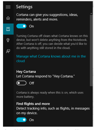 Tắt trợ lý ảo Cortana Tắt trợ lý ảo Cortana