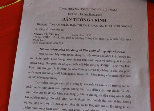 Đòi Tân Hiệp Phát bồi thường vì phá sản, suýt vào tù ảnh 1 Đòi Tân Hiệp Phát bồi thường vì phá sản, suýt vào tù ảnh 1