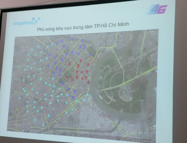 Vùng phủ sóng 4G của VinaPhone tại TP.HCM ở thời điểm hiện tại Vùng phủ sóng 4G của VinaPhone tại TP.HCM ở thời điểm hiện tại