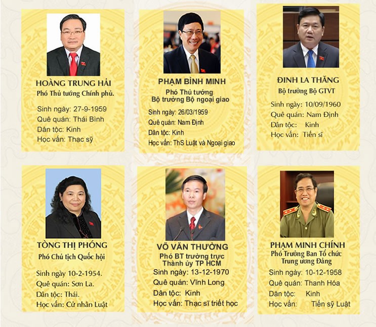 Chân dung Tổng Bí thư và các Ủy viên Bộ Chính trị, Ban Bí thư khóa XII ảnh 3