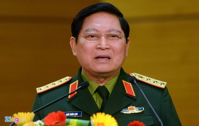 Đại tướng Ngô Xuân Lịch, Ủy viên Bộ Chính trị dành gần hai giờ chia sẻ về nhiều vấn đề sáng 30/1. Ảnh: Anh Tuấn.