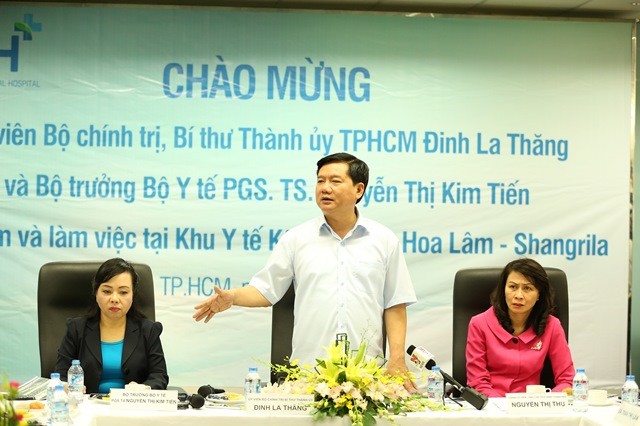 Ông Đinh La Thăng tìm cách tháo gỡ khó khăn cho Khu Y tế kỹ thuật cao HoaLam - Shangri - La.