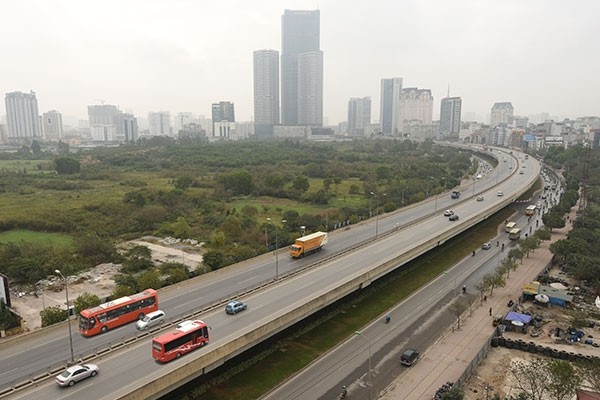 Đường Vành đai 3 trên cao (Hà Nội) sử dụng vốn ODA Nhật Bản khi đưa vào khai thác đã phát huy hiệu quả rõ rệt trong việc giảm ùn tắc và phát triển kinh tế phía Tây Thủ đô - Ảnh: K.Linh