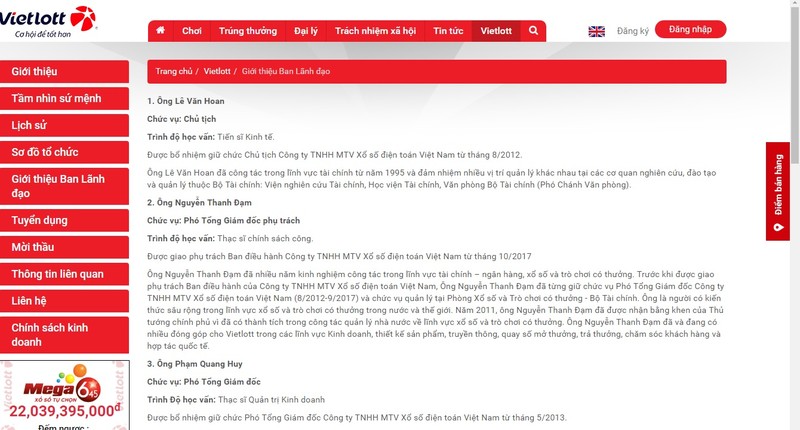 Tổng giám đốc Vietlott đột ngột nộp đơn xin từ chức