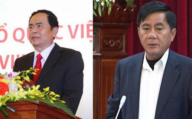 Ông Trần Thanh Mẫn và ông Trần Cẩm Tú. Nguồn: thaibinh.gov.vn và UBNTTUW