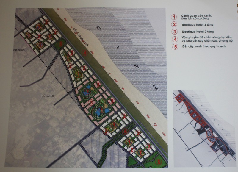 Bản đồ tổng mặt bằng dự án Khu du lịch biển