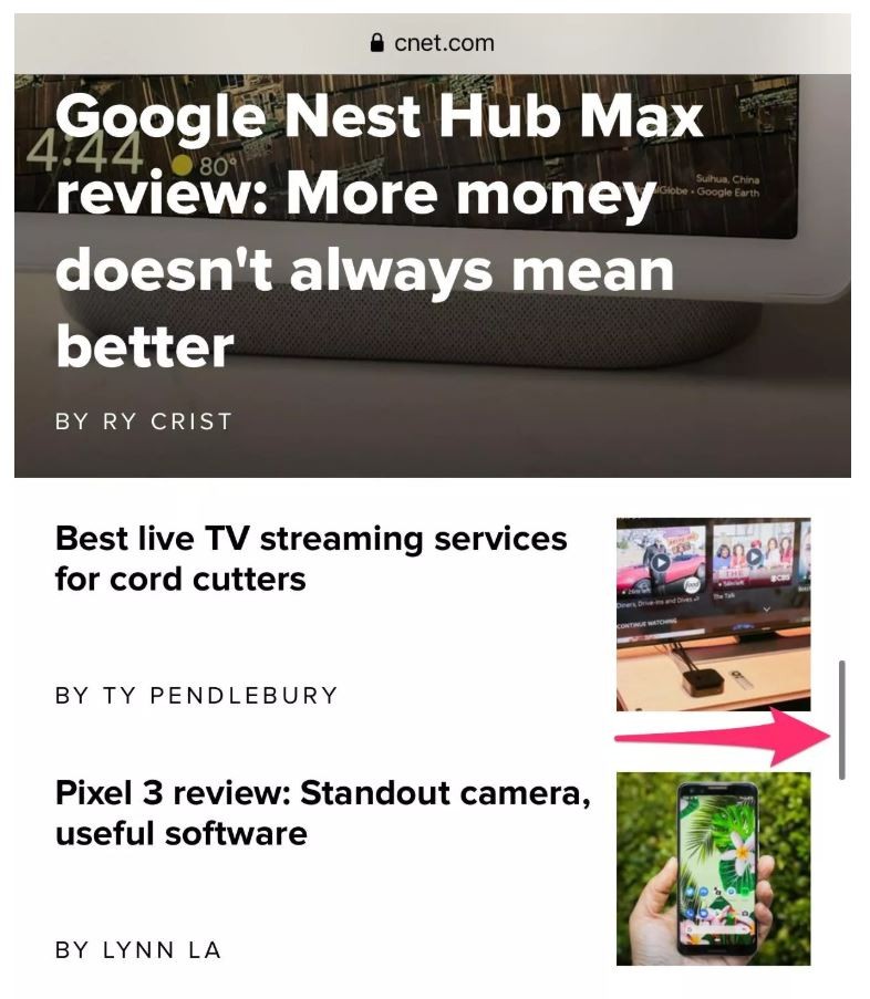 Thanh cuộn mới sẽ trở nên hữu dụng hơn (Ảnh: cnet.com) Thanh cuộn mới sẽ trở nên hữu dụng hơn (Ảnh: cnet.com)