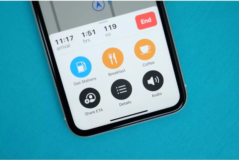 Tính năng chia sẻ ETA mới trên Apple Maps (Ảnh: Cnet)