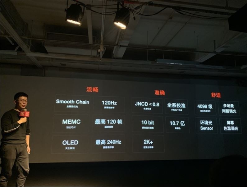 Thông số chi tiết về công nghệ màn hình mới của OnePlus (Ảnh: Gizmochina) Thông số chi tiết về công nghệ màn hình mới của OnePlus (Ảnh: Gizmochina)