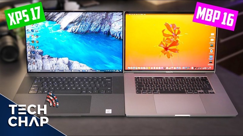 Dell XPS 17 9700 và Macbook Pro 16 2019 (Ảnh: Tech Chap) Dell XPS 17 9700 và Macbook Pro 16 2019 (Ảnh: Tech Chap)