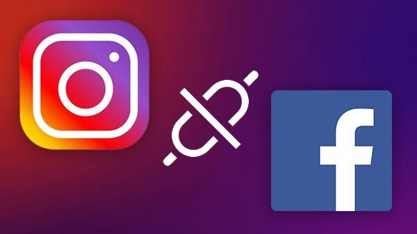 Gỡ liên kết tài khoảng Facebook trên Instagram (Ảnh: Gizbot)