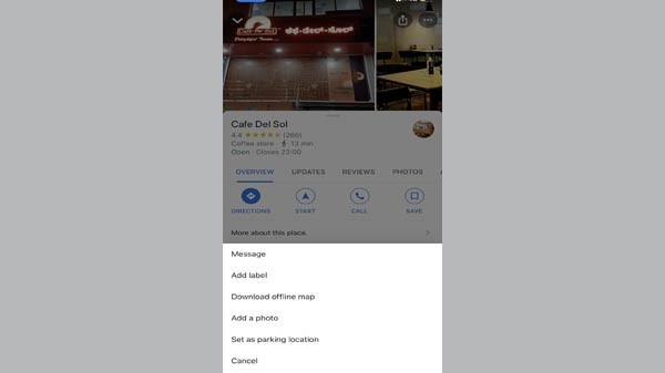 Tải về cung đường mà bạn muốn lưu (Ảnh: Gizbot)