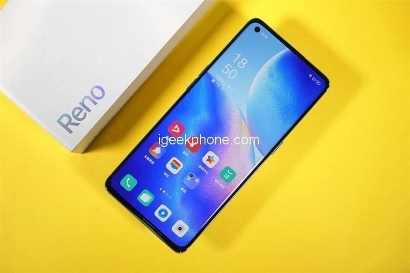 Màn hình của Oppo Reno 5 có màu sắc tươi, độ tương phản cao (Ảnh: Igeekphone) Màn hình của Oppo Reno 5 có màu sắc tươi, độ tương phản cao (Ảnh: Igeekphone)