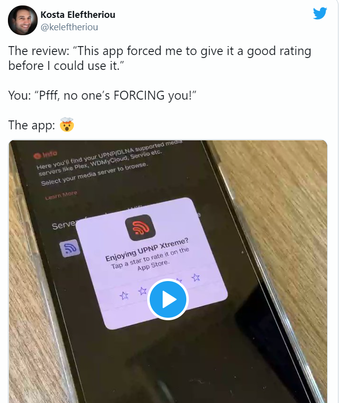 Bài đăng của Kosta Eleftheriou trên Twitter (Ảnh: iPhone Hacks) Bài đăng của Kosta Eleftheriou trên Twitter (Ảnh: iPhone Hacks)