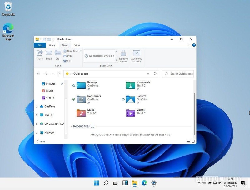 Thiết kế giao diện trên Windows 11 được làm mới (Ảnh: Android Authority) Thiết kế giao diện trên Windows 11 được làm mới (Ảnh: Android Authority)