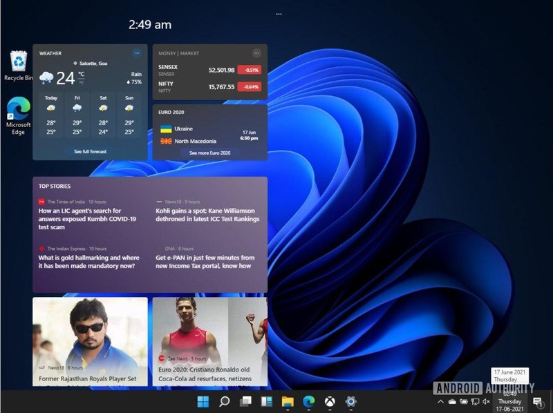 Widget sẽ quay trở lại và lợi hại hơn xưa trên Windows 11 (Ảnh: Android Authority) Widget sẽ quay trở lại và lợi hại hơn xưa trên Windows 11 (Ảnh: Android Authority)