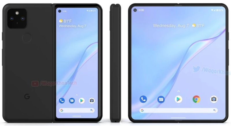 Nếu đúng như dự đoán thì Pixel Fold sẽ có thiết kế khá giống với Samsung Galaxy Z Fold (Ảnh: Phone Arena)