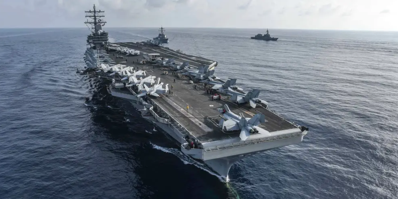 Tàu sân bay USS Ronald Reagan của Mỹ (Ảnh: Business Insider)