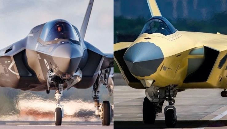 Tiêm kích F-35 của Mỹ (trái) và J-20 của Trung Quốc (phải) (Ảnh: Military Watch Magazine)