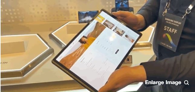 Mẫu Smartphone 2 trong 1 của Samsung (Ảnh: CNET) Mẫu Smartphone 2 trong 1 của Samsung (Ảnh: CNET)