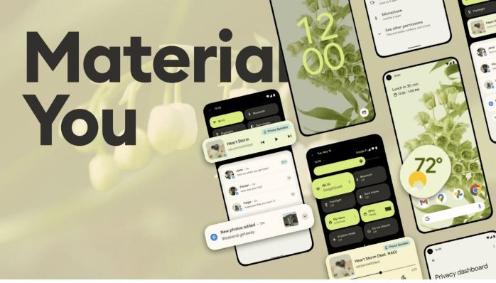 Giao diện mới dựa trên ngôn ngữ thiết kế Material You của Google (Ảnh: Gizchina)