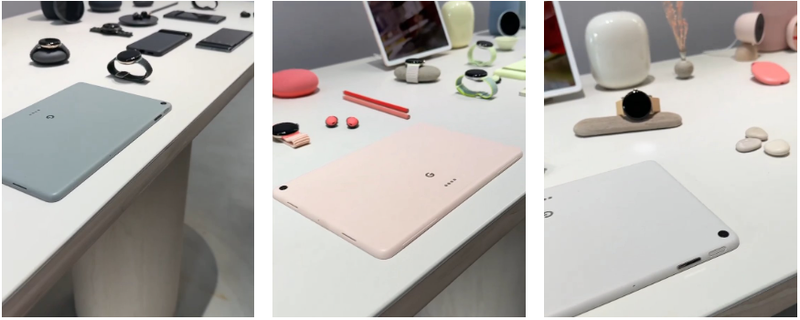 Video thực tế của Google Pixel Tablet rò rỉ tại Tuần lễ thiết kế Milan 2023 (Ảnh: Gizmochina)