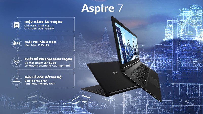 acer gaming aspire 7 a715 (Ảnh: store.acer.com) acer gaming aspire 7 a715 (Ảnh: store.acer.com)