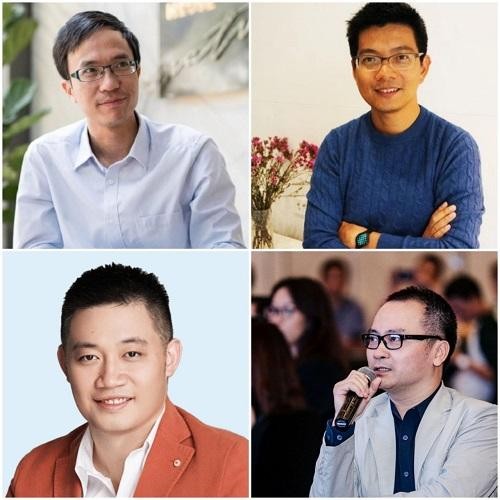 Từ trái qua phải và từ trên xuống dưới: Ông Nguyễn Hải Ninh, Mai Hoàng Phương, Lê Bá Nam Anh và Ngô Nguyên Kha. Từ trái qua phải và từ trên xuống dưới: Ông Nguyễn Hải Ninh, Mai Hoàng Phương, Lê Bá Nam Anh và Ngô Nguyên Kha.