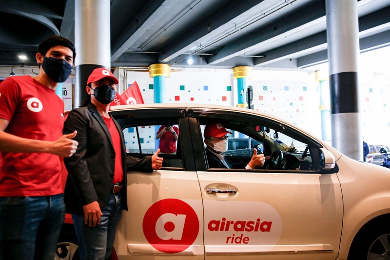 AirAsia Ride - dịch vụ gọi xe của AirAsia được ra mắt tháng 8/2021 (Ảnh: AirAsia)