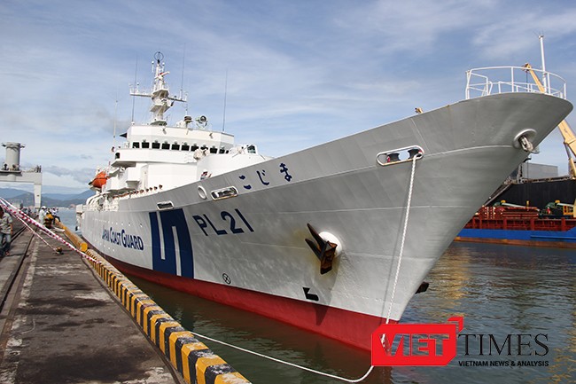 Đà Nẵng, chiến hạm, cảnh sát biển, Nhật Bản, bảo vệ bờ biển, Kojima, VietTimes 