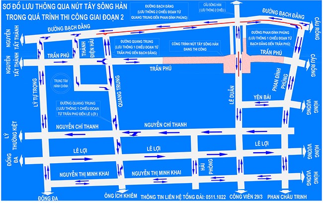 VietTimes, UBND TP Đà Nẵng, phân luồng giao thông, Nút giao thông, Cầu Sông Hàn, lưu thông, 2 chiều