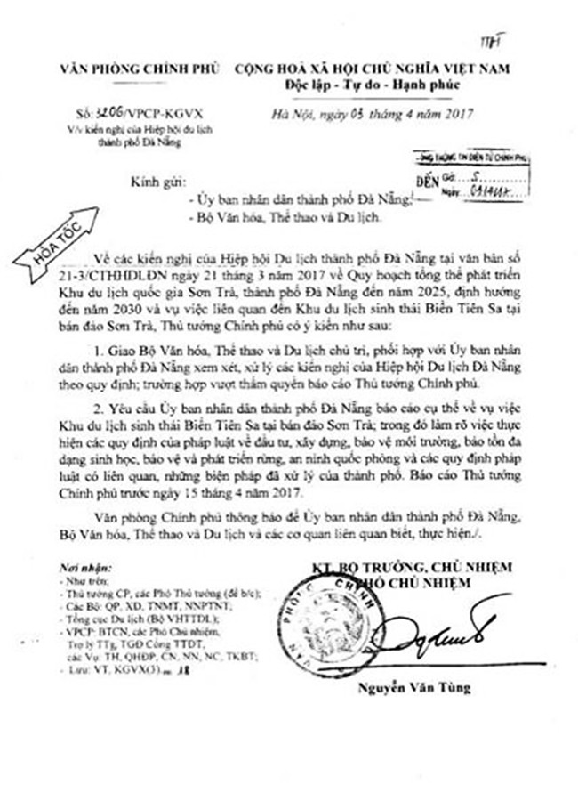 Dự án, băm nát, Sơn Trà, Biển Tiên Sa, Thủ tướng, khu nghỉ dưỡng, du lịch, VietTimes